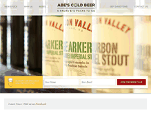 Tablet Screenshot of abescoldbeer.com